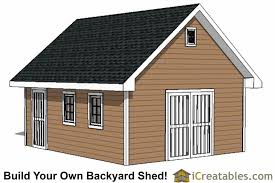 16x20 Shed Plans Build A Large