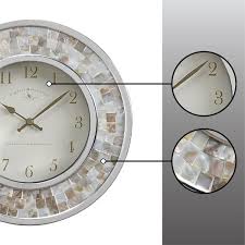 Firstime Pearl Mosaic Wall Clock White