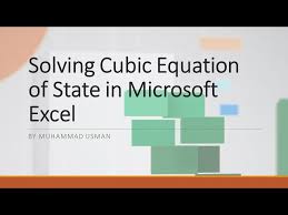 Cubic Equation Solution In Excel