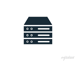 Data Storage Icon Vector Logo Template