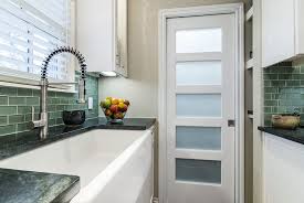 5 Glass Panel Pantry White Door Kitchen