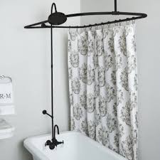 Claw Tub Shower Enclosure Set W Wall