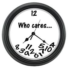 Who Cares Wall Clock Who Cares Funny