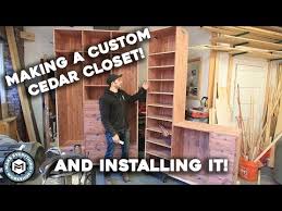 Making A Custom Cedar Closet Install