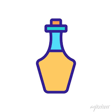 Greek Kitchen Oil Bottle Icon Vector
