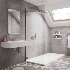 Snow White Tile Bathroom Wall Panels