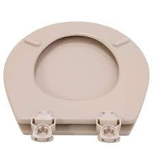Closed Front Toilet Seat In Fawn Beige