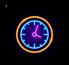 Neon Clock Icon