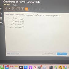 Solutions Of The Equation X4 5x2 14