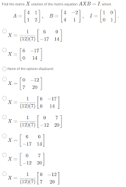 Matrix Equation Axb Chegg