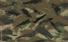 Seamless Brush Stroke Camouflage Print