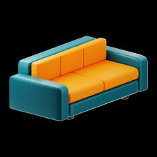 Furniture Sofa Icon 3d Rendering