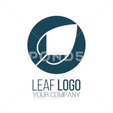 Circle Leaf Logo Icon Vector Design