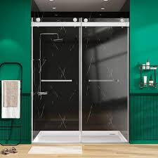 H Glass Shower Door Frameless Bypass