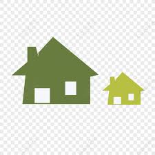 Green Minimalist House Icon Free Png