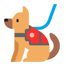 Service Dog Flat Icon Fluentui Emoji