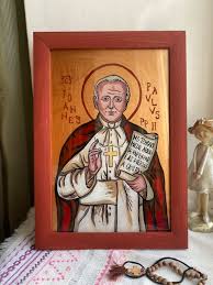 Pope John Paul Ii Catholic Icon Hand