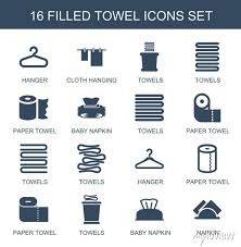 16 Towel Icons Trendy Towel Icons