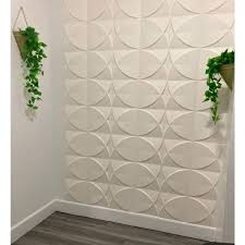 11 8 In X 11 8 In White Windmill Design Pvc 3d Wall Panels For Interior Wall Pack Of 33 Tiles 32 Sq Ft Box