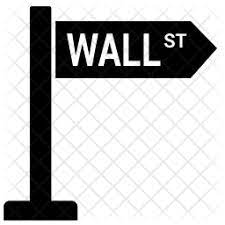 Wall Street Icon In Glyph Style