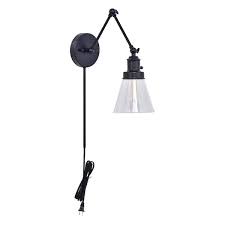 Hardwired Swing Arm Wall Lamp