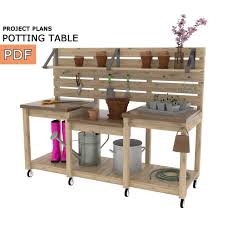 Potting Table Gardening Bench