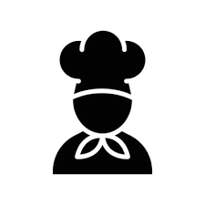 Chef Icon Cook Logo Solid Style