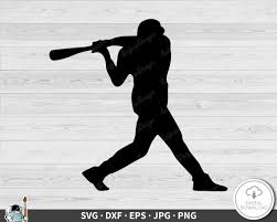 Baseball Swing Svg Clip Art Cut File