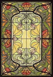 Art Nouveau Stained Glass Design