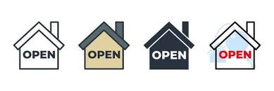 Open House Icon Vector Art Icons And