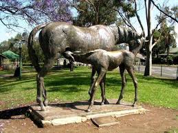Scone Mare Foal Monument Australia