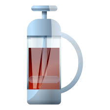 Tea Glass Press Icon Cartoon Of Tea