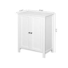 Urtr White Wood Accent Storage Cabinet
