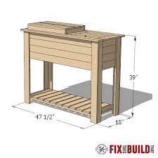 How To Build A Diy Patio Cooler Cart