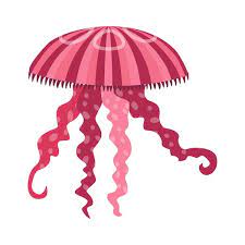 Pixel Art Jellyfish Ilration Bit