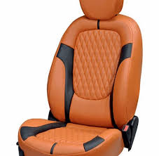 Orange And Black Car Seat Cover