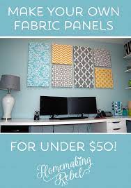 Make Your Own Fabric Panels Home