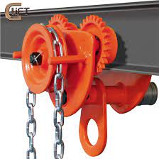 china economy geared beam trolley for