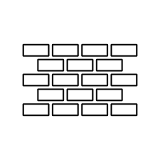 Brick Wall Icon Vector Design Template