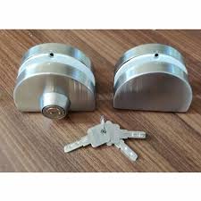 Mortise Glass Door Lock Satin At Rs