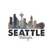 Seattle Washington Skyline Icon