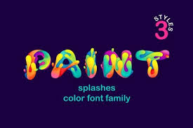 Paint Splashes Font By Kaer Cf