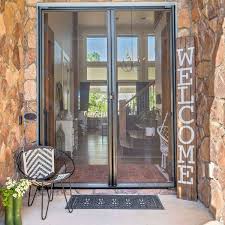 Larson Brisa White Retractable Screen Door 80 Double