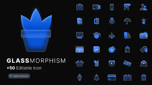 Glassmorphism Icon Figma Community
