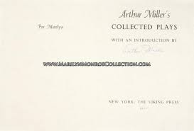Arthur Miller Signed Mock Up Title Page