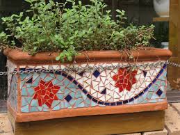 Mosaic Flower Pots Mosaic Flowers