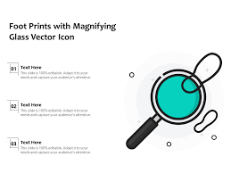 Foot Prints With Magnifying Glass