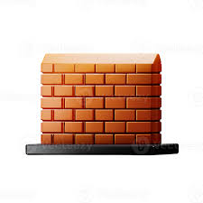 Brick Wall 3d Rendering Icon