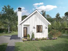 Modern Farmhouse Tiny House Plan