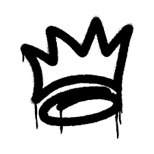 Vector Graffiti Spray Crown Icon